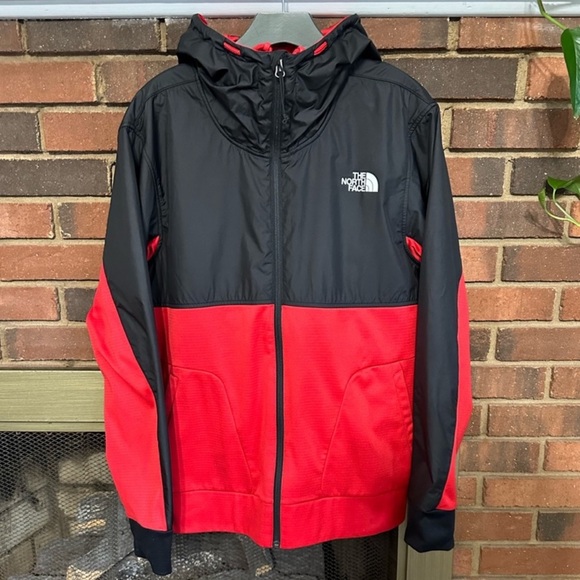 🖤 Men The north face lightweight (but warm) jacket with hoodie Size L - Picture 3 of 10
